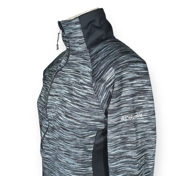 COLUMBIA Running Top Half Zip Track Jacket Moisture Wick Active Teal Medium - Picture 4 of 11